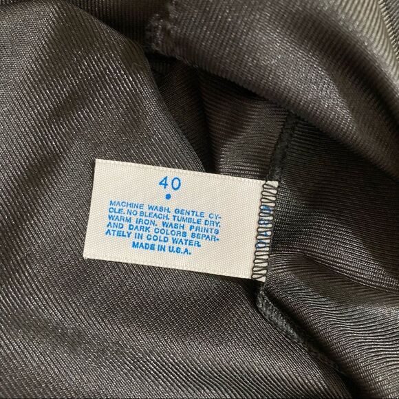 Vintage Lorraine Black Lingerie Top Size Large Made in USA - Picture 4 of 8